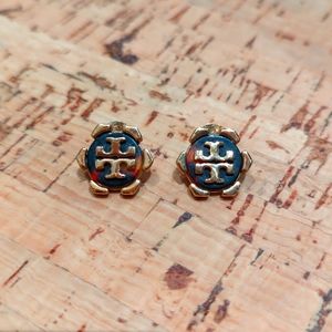 Tory Burch gold & tortoise earrings